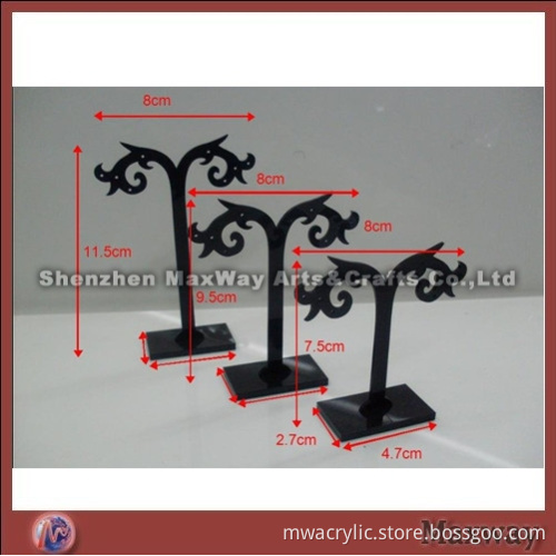 Custom Carved Acrylic Tree Earring Display Rack